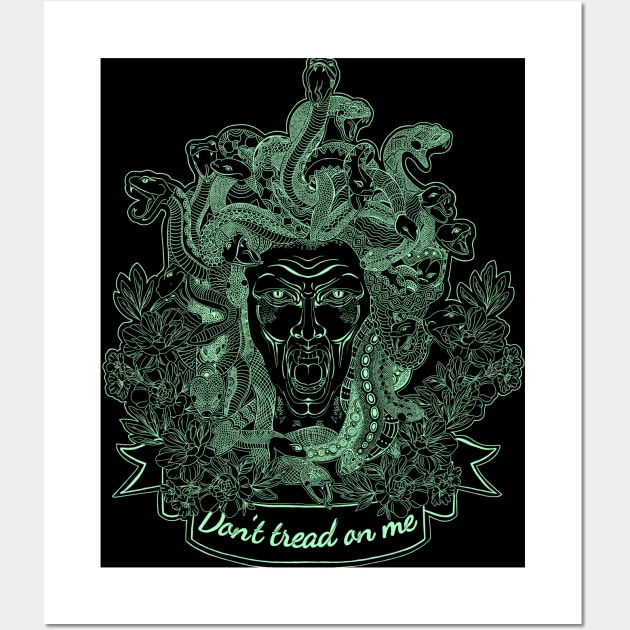 Medusa the Protector “Don’t tread on me” Wall Art by FitzGingerArt